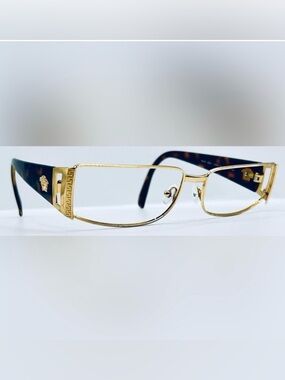 VERSACE GOLD HAVANA EYEGLASS / SUNGLASS FRAMES. Model VE2021. Frames Only.